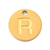 Ion Plating(IP) 304 Stainless Steel Pendants FIND-M017-02G-R-1