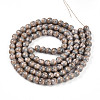 Baking Paint Glass Beads Strands DGLA-N008-8mm-08-3