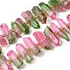 Electroplated Natural Quartz Crystal Beads Strands G-F800-D-2