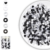 720Pcs 6 Styles Opaque Plastic Beads KY-YW0001-82-1