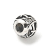 Brass Clear Cubic Zirconia European Beads LS-FIND-M049-01AS-05-2