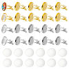 24Pcs 2 Colors Brass Cufflinks KK-AR0004-48-1