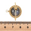 Natural Labradorite Copper Wire Wrapped Pendants PALLOY-TA00426-04-3