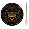 AHADEMAKER 1Pc Cone/Spike/Pendulum Natural Rose Quartz Stone Pendants DIY-GA0004-30G-1