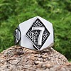 Punk Style 316L Stainless Steel Finger Rings for Men FS-WG96F45-05-1