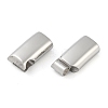 Tarnish Resistant 316 Surgical Stainless Steel Magnetic Clasps with Glue-in Ends STAS-F269-05MP-01-2