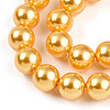 Baking Paint Pearlized Glass Pearl Bead Strands HY-N002-8mm-A08-4