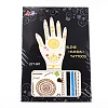 Mixed Shapes Removable Fake Hand Art Temporary Tattoos Paper Stickers AJEW-L044-02-2