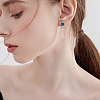 SUPERFINDINGS 40Pcs 5 Colors Alloy Stud Earring Findings FIND-FH0005-77-5