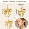 12Pcs Bowknot Brass Charms KK-BBC0019-35-2