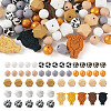 75Pcs 15 Style Silicone Beads SIL-TA0001-34-11