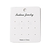 Rectangle Paper Earring Display Cards AJEW-A052-04-2