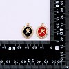 24Pcs 4 Colors Rack Plating Alloy Enamel Pendants FIND-SZ0006-06-8