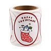 120 Round Paper Christmas Cartoon Sticker Rolls DIY-M070-09E-4