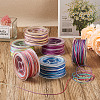 Elecrelive 6 Rolls 6 Colors Segment Dyed Polyester Thread OCOR-EL0001-01B-14