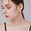 Alloy Half Round Stud Earrings for Women JE1008A-6