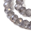 Baking Electroplate Glass Beads Strands DGLA-A039-J8mm-B06-3