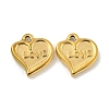 Valentine's Day 304 Stainless Steel Charms STAS-P356-31G-1