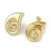 Snail Brass Stud Earrings for Women EJEW-Q389-06G-2