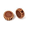 Opaque Acrylic Imitation Wood Beads AC-CBAB80E-01B-2