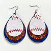 Synthetic Leather Dangle Earrings FS-WG9193E-08-1