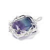 Natural Colorful Fluorite Pendants G-I381-01P-02-3