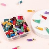 100Pcs 10 Colors Faux Suede Tassel Pendant Decorations FIND-LS0001-06LG-6