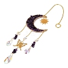 Natural Amethyst Chips Moon Crystal Suncatcher RN-T001-01A-2