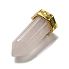 Natural Rose Quartz Pointed Pendants LS-STAS-K273-03G-01-2