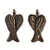 Tibetan Style Alloy Pendants TIBEP-A23255-AB-FF-1