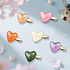 12Pcs 6 Colors Iron Alligator Hair Clips PHAR-HY0001-08-3