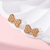 Brass Stud Earrings EJEW-D288-16G-5