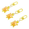 3Pcs Resin Tortoise Pendant Decorations HJEW-TA0001-39A-2