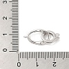 Rhodium Plated 925 Sterling Silver Fold Over Clasps STER-G038-04P-3