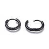 304 Stainless Steel Huggie Hoop Earrings EJEW-O087-06F-2