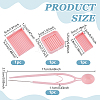 1Pc Plastic with Iron Tweezers TOOL-WH0155-238A-3