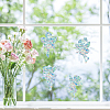 16 Sheets 4 Styles Waterproof PVC Colored Laser Stained Window Film Adhesive Static Stickers DIY-WH0314-067-7