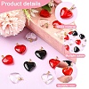 18Pcs 3 Colors Spray Painted Glass Pendants GLAA-YW0004-33-3