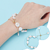 2Pcs Natural Keshi Pearl Slider Bracelet Making BJEW-UN00020-2