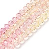 Transparent Painted Glass Beads Strands LS-DGLA-A034-T6mm-A09-2