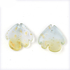 Two Tone Transparent Spray Painted Glass Charms GLAA-T017-05-B06-3