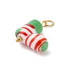 Christmas Handmade Lampwork Pendants STAS-C147-03E-2