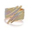 Sparkling Wing Wrap Cuff Bangle LS-BJEW-K223-06KCG-01-3