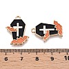 Halloween Theme Rack Plating Alloy Enamel Pendants ENAM-N056-357B-3