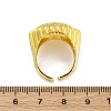 Brass Micro Pave Clear Cubic Zirconia Cuff Rings for Wome RJEW-Q009-02G-4