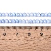 Anti-Tarnish Dyed Rondelle Glass Beads Strands EGLA-T021-3mm-17-04-4