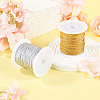 2 Rolls 2 Colors 15-Ply Round PET Metallic Thread MCOR-TA0001-03E-7