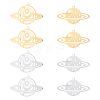 8Pcs 4 Style 201 Stainless Steel Pendants STAS-DC0001-54-2
