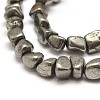 Natural Pyrite Nuggets Beads Strands G-I125-82-4