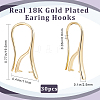Beebeecraft 30Pcs Brass Dangle Earring Findings KK-BBC0008-54-2
